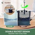 thumbnail image 3 of Eyliden Foot Pedal Spin Mop and Bucket Set with Wringer - Includes 3 Microfiber Pads for Floor Ceaning, 3 of 9