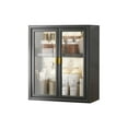 thumbnail image 1 of kurtrusly Simple Organizer Transparent Waterproof Storage Cabinet For Bathroom Easy To Open And Close Thick black two layers, 1 of 6