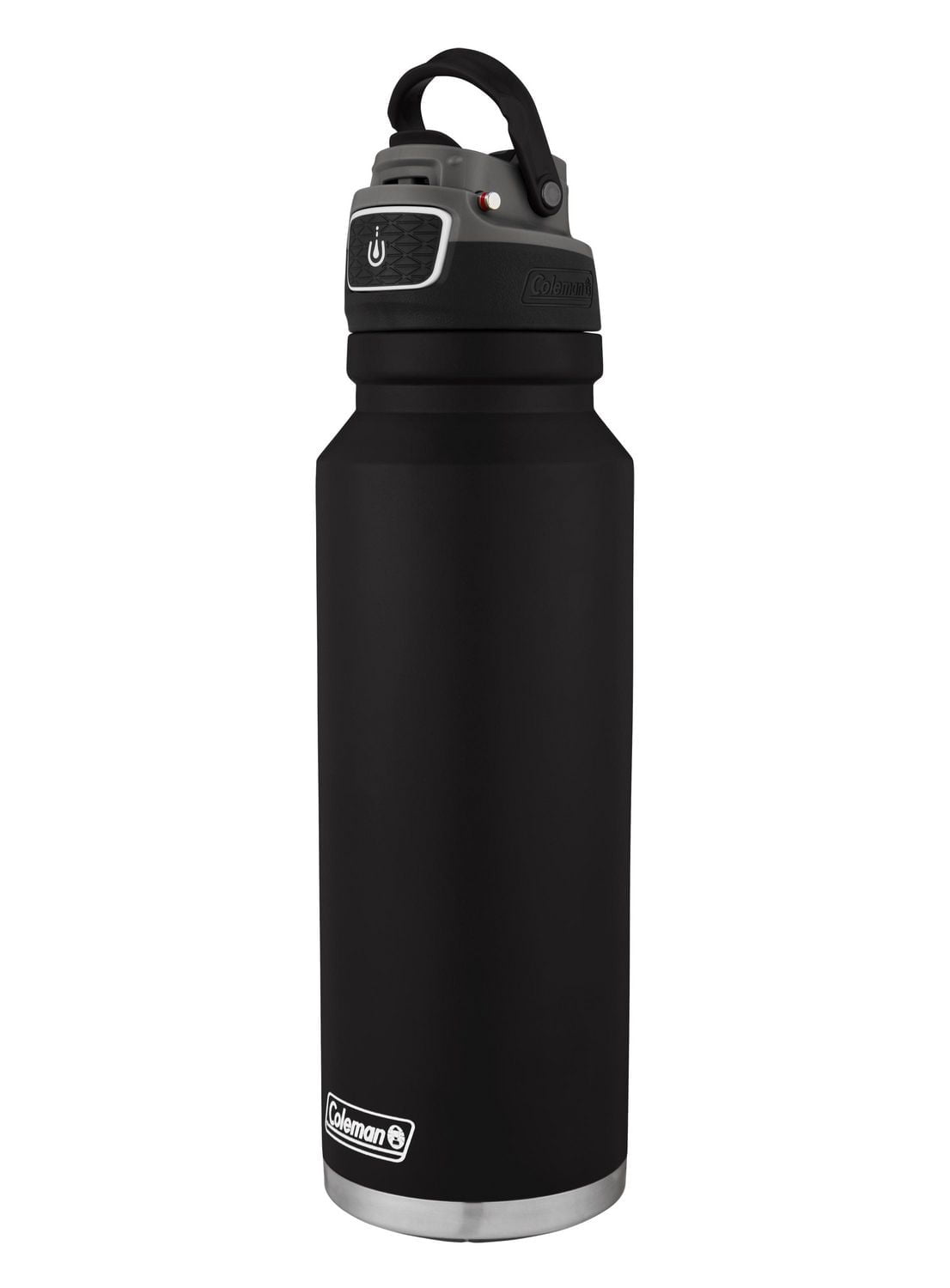Coleman FreeFlow AUTOSEAL® 40oz Stainless Steel Water Bottle, Black, 40oz/1.2L, BPA Free