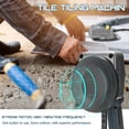 thumbnail image 3 of TFixol 10-150Hz Tile Tiling Machine Wall Floor Tiles Laying Vibrating Tool with 100*100mm Suction Cup, 3 of 7