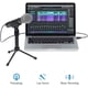 thumbnail image 2 of Samson Technologies Q2U Paquete de grabación y podcasting con micrófono dinámico USB/XLR (incluye clip para micrófono, soporte de escritorio, parabrisas y cables), plateado, 2 of 5