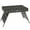 Grey, variant on Outsunny Foldable End Table, Metal Frame Patio Wicker Table, Mixed Grey