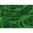 thumbnail image 1 of Ahgly Company Machine Washable Indoor Rectangle Transitional Deep Emerald Green Area Rugs, 8' x 12', 1 of 7
