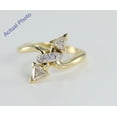thumbnail image 5 of 18k Yellow Gold Triangle and Round Cut Diamond Engagement Ring (0.56 Ct, I Color, VS Clarity), 5 of 5