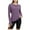 Purple, variant on CQONEPT Women's Seamless Long Sleeve Workout Shirts Yoga Running Tops with Thumb Holes, High-Elastic Slim Fit Athletic Tee, Breathable Quick Dry Sports Shirt Black XXXL