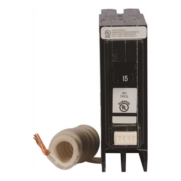 Eaton CLGF120 CL 20 Amp Single-Pole Self Test Ground Fault Circuit Breaker