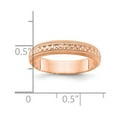 thumbnail image 3 of 14k Rose Gold 3mm Design Etched Wedding Band Size 6.5 XWB251, 3 of 5