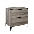 thumbnail image 6 of Walker Edison Modern Industrial 2-Drawer File Cabinet, Grey Wash, 6 of 11