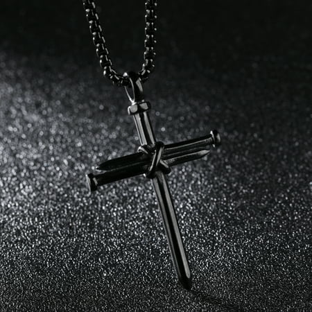 Aij Arcoirisjewelry Men S Stainless Steel Rope Nail Cross Pendant Necklace Com - Nail Cross Pendant Diy Aij Arcoirisjewelry Men S Stainless Steel Rope Nail Cross Pendant Necklace Com - Nail Cross Pendant Diy