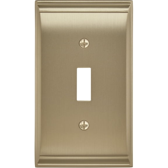 Open Box Amerock Bp36500 Candler Single Switch Outlet Wall Plate - Gold