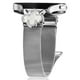 thumbnail image 2 of For Gabb Watch 3 Watch Milanese Band Metal Magnetic Watch Strap Clover Decor, Size: L - Silver Black, 2 of 5