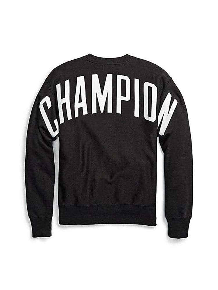 Champion LIFE Mens Reverse Weave Sweatshirt,black,MEDIUM