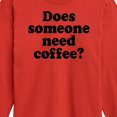 thumbnail image 3 of Instant Message - Does Someone Need Coffee - Toddler & Youth Long Sleeve Graphic T-Shirt, 3 of 6