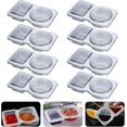 thumbnail image 1 of EcoNesxp Gobelets Distributeurs Réutilisables en Plastique pour Collations à Emporter Compartiment à sauce Échantillon de Collations de Voyage, 1 of 5