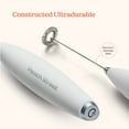thumbnail image 6 of Powerful Handheld Milk Frother, Mini Milk Foamer, Battery Operated (Not included) Stainless Steel Drink Mixer with Frother Stand for Coffee, Lattes, Cappuccino, Frappe, Matcha, Hot Chocolate., 6 of 8