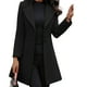 thumbnail image 1 of Qarigey Poliéster Manténgase A La Moda Adelante Con Elegante Abrigo De Manga Larga Para Mujer Otoño Invierno Abrigos De Mujer Abrigos y chamarras negro 3XL, 1 of 5