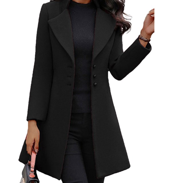 Abrigo de Invierno Minnieouse para Mujer Negro 3XL