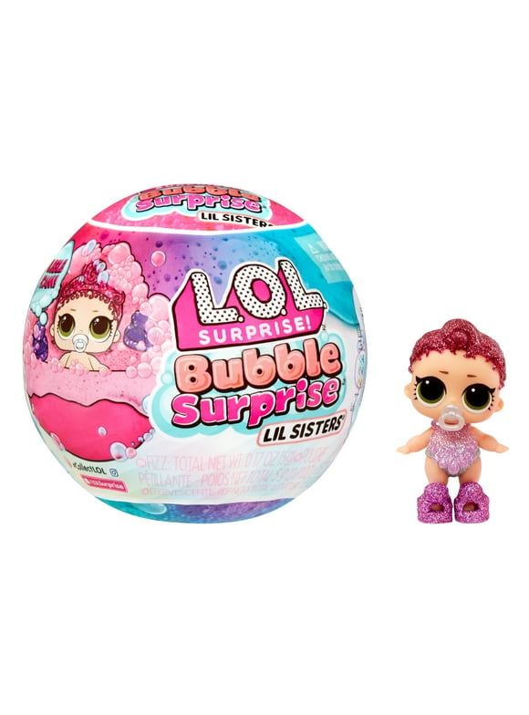 LOL Surprise Bubble Surprise Lil Sisters - Collectible Doll, Baby Sister, Surprises, Accessories, Bubble Surprise Unboxing, Bubble Foam Reaction, Girls Gift Age 4+