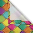 thumbnail image 3 of Ambesonne Geometric Kitchen Curtains, Vivid Colored Curves, 55"x39", Multicolor, 3 of 3
