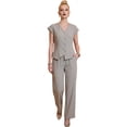 thumbnail image 1 of Conjunto 2 Piezas Elegante, Chaleco con Botones y Pantalón de Pierna Amplia, Look Sofisticado para Mujer, 1 of 5