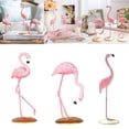 thumbnail image 4 of Decoración de sala de estar BuyWeek flamenco rosa resina Figura Adorno, 4 of 7