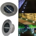 thumbnail image 2 of Luces solares para suelo de jardín, decoración de paisajes al aire libre con brillo mejorado e impermeable, acero inoxidable para caminos de césped, caminos de jardín, 2 piezas, 2 of 6
