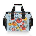 thumbnail image 7 of FORMRS Insulated Cooler Bag 24 Cans Capacity Soft Leakproof Lunch Box with Side Pockets, Yellow Floral Tomatoes, 7 of 7
