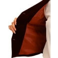 thumbnail image 5 of INSPIRE CHIC Women's Waistcoat Steampunk Velvet Christmas Sleeveless Button Down V-Neck Suit Vests M Burgundy, 5 of 6
