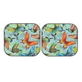 thumbnail image 7 of Balery 2 Piece Retro Seamless Flying Butterflies Car Windshield Sun Shade|Foldable Front Windshield Shade for Car Front Window for Most Sedans SUV Truck-Medium, 7 of 7