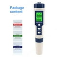 thumbnail image 4 of MesaSe Water Tester Water Quality Tester Digital pH Meter PH EC TDS Salinity Temp 5 in 1 Pen Meter Precise LCD Digital Multifunctional Water Quality Monitor Test for Aquarium Hydroponics, 4 of 11