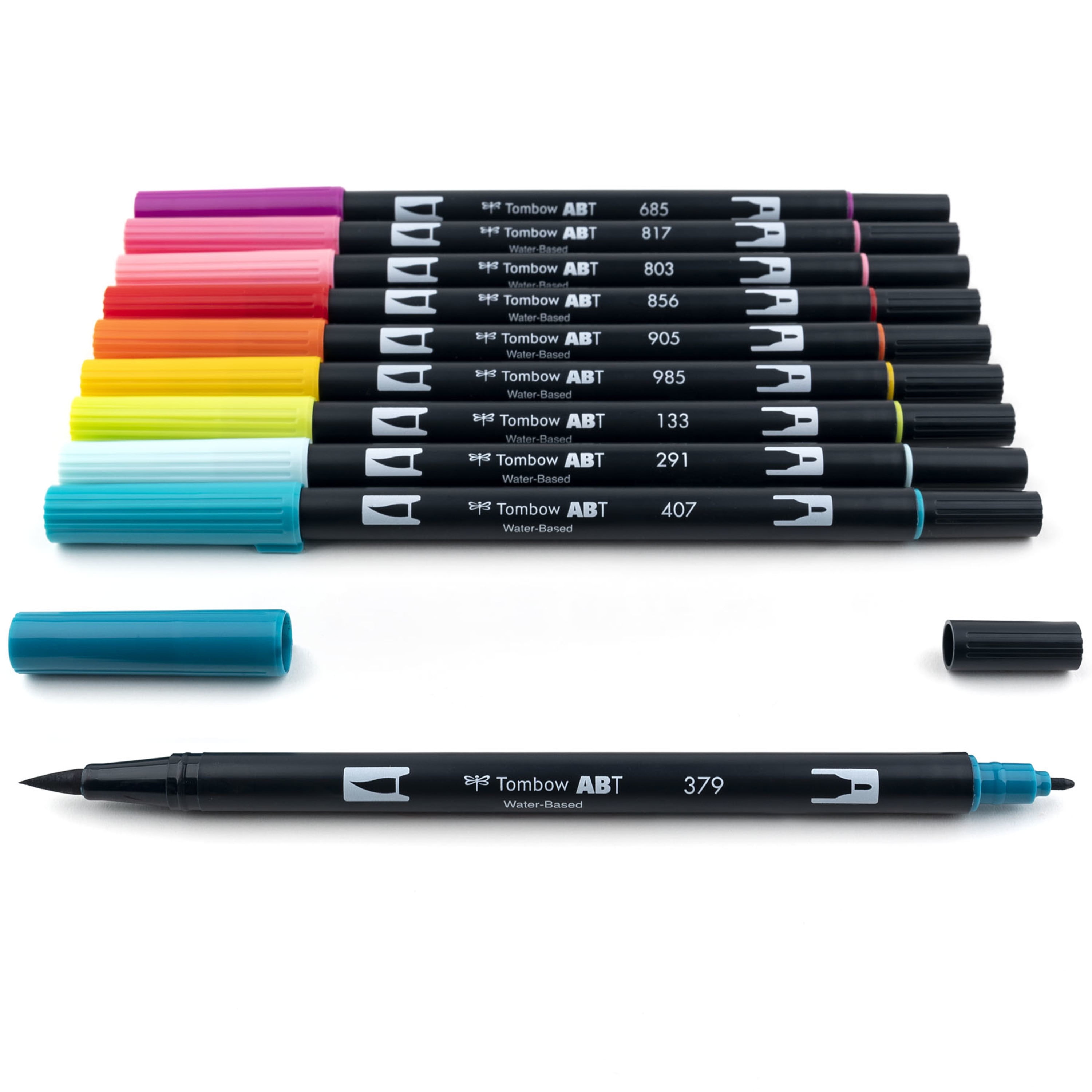 Tombow Dual Brush Markers 10/Pkg-Bright