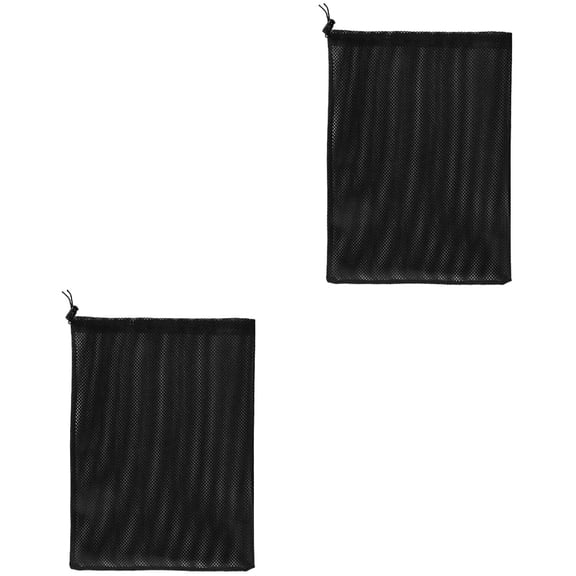 2 Pieces Pond Pump Pump Debris Screen 45X45CM Black