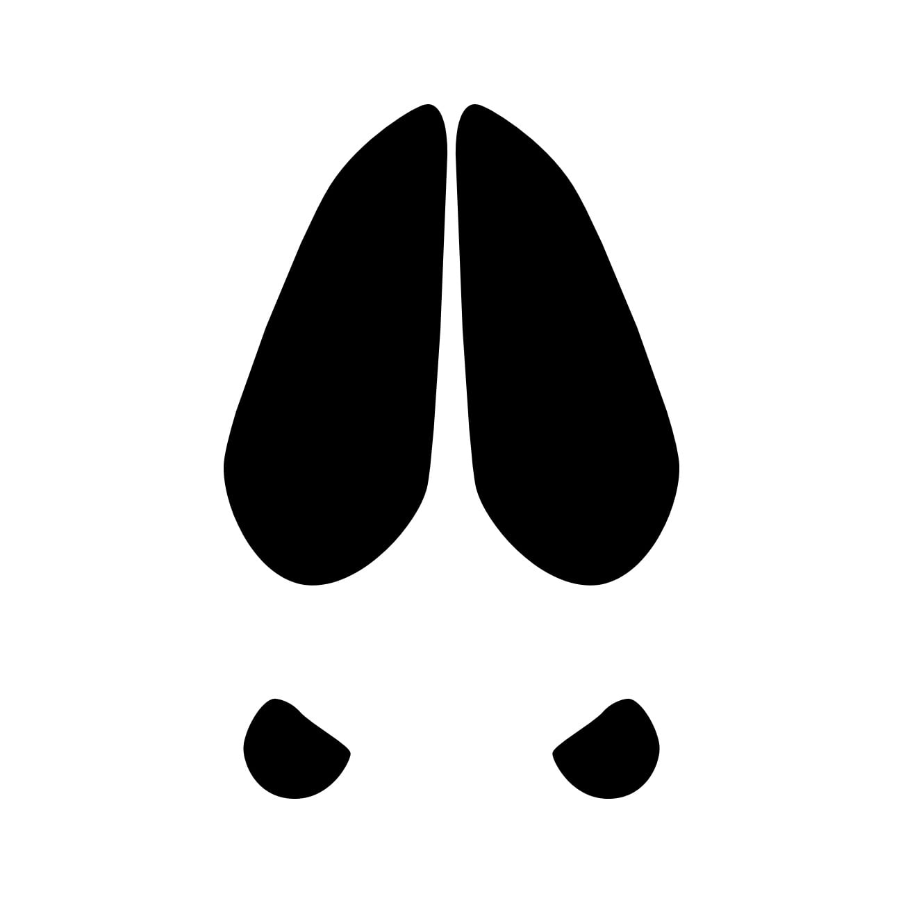 Deer Track Sticker Decal Die Cut Self Adhesive Vinyl Weatherproof Made in USA Many Color