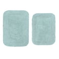 thumbnail image 2 of Home Weavers Radiant Collection 100% Cotton Non-Slip Bathroom Rug Set Machine Washable Bathroom Rug-17"x24", Bath Rug- 21"x34", Sky Blue Color 2 Piece Bath Rug set, 2 of 9