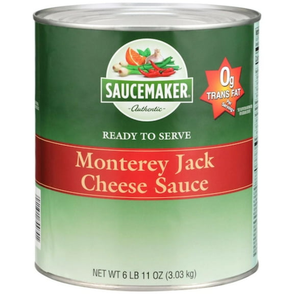 Saucemaker White Monterey Jack Cheese Sauce Can 6-Count 107 Ounce