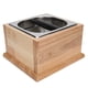 thumbnail image 4 of Knock Box Contenedor de posos de café de acero inoxidable, contenedor de basura con base de madera, accesorio para café L, 4 of 14
