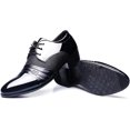 thumbnail image 4 of Men's 2024 Dress Shoes Patent Leather Shoes Soft Sole Breathable Mesh Business Casual Oxford, 4 of 7