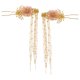 thumbnail image 5 of 8 piezas chino borla cabellero pendientes conjunto disfraz flor boda Tiara diadema para novia Salvador Conjunto de pendientes de corona retro, 5 of 10
