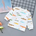 thumbnail image 2 of Spring and Autumn Boys' Baby Garment Set Fashion Cotton Top+Strap Pants Two-piece Set of Boys' Neonatal Children's Dinosaur Strap Pants Set., 2 of 5
