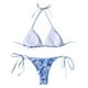 thumbnail image 4 of WILLBEST Trajes de Baño E Traje de Baño Para Mujer, Conjunto de Tankini Con Estampado Floral, Top de Bikini Con Cuello y Parte Inferior A Juego, Atuendo de Playa Para Verano, 4 of 4