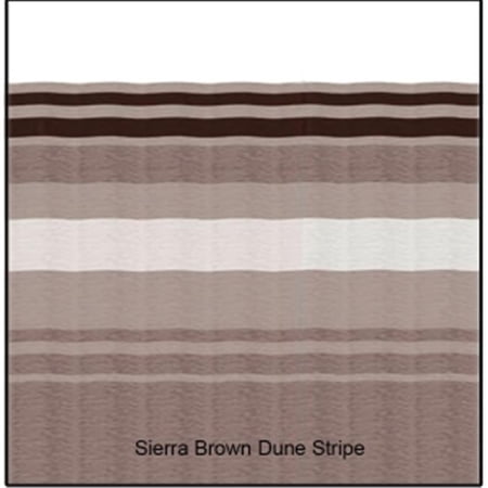 Carefree 13-2 ft. Colorado-1 PC Sierra Brown Dune Stripe-White