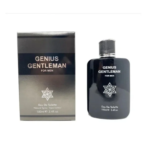 Genius Gentleman Eau de Toilette Spray for Men, 3.4 fl oz / 100 ml