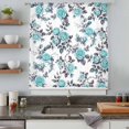 thumbnail image 5 of Aqua Rose Sheer Curtains 72 Inches Long, Rustic Romantic Botanical Floral Vines Art Light Filering Curtains, Breathable Simi Curtain Privacy Drapes for Living Room Bedroom Window Treatment, 5 of 9