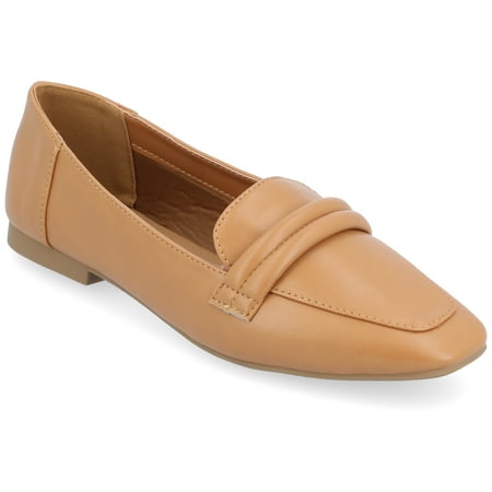 

Journee Collection Womens Vidoree Tru Comfort Foam Loafer Slip On Square Toe Flats