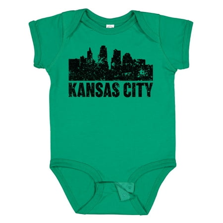 

Inktastic Kansas City Skyline Grunge Gift Baby Boy or Baby Girl Bodysuit