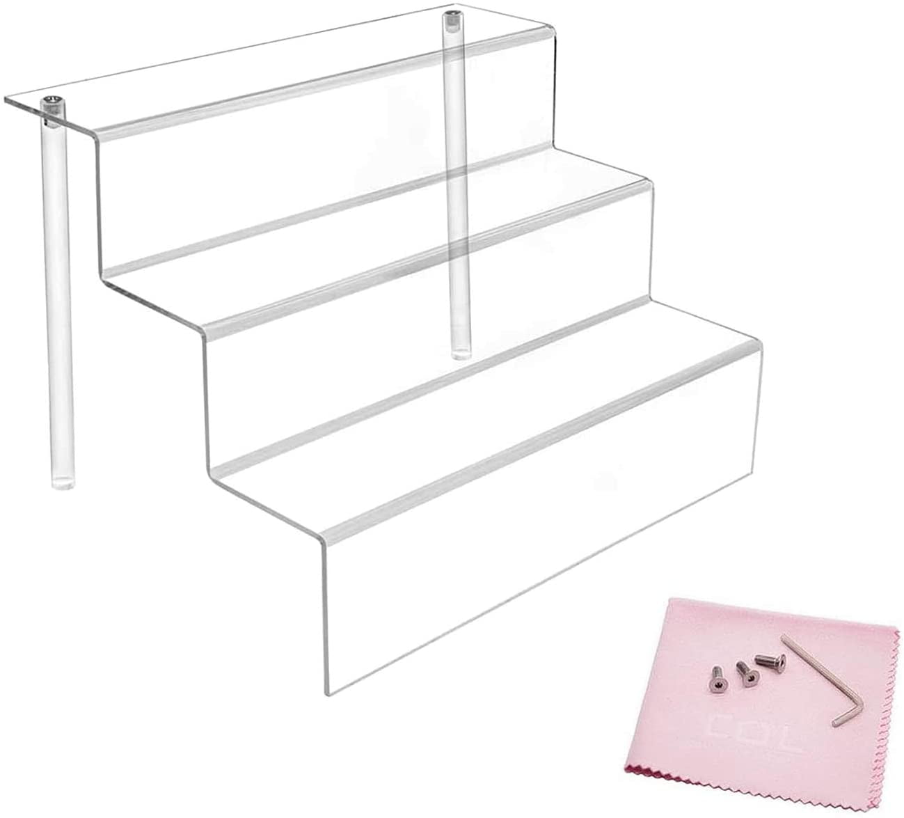 Shelf Stoppers 60mm exposed Shelf Risers Acrylic Risers 