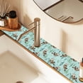 thumbnail image 2 of Yayeee Faucet Mat for Kitchen Sink 30" Diatomite Long Splash Guard Pad, Green Otters Pattern, 2 Pack, 2 of 7