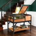 thumbnail image 2 of Aivituvin Tortoise Habitat Turtle Enclosure, Wooden Tortoise House Reptile Cage for Small Animals, Reptile Tank with Large Storage Shelf, 2 of 7