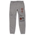 thumbnail image 5 of Dragon Ball Z Logo & Kanji Text Men's Athletic Heather Jogger Pants -XXL, 5 of 7