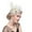 Khaki, variant on zicth Heardband Women Flower Mesh Ribbons Feathers Headband Cocktail Tea Party Hat Headwear